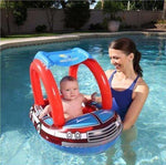 Flotteur pour bébé "Uv Careful" - Pop.ma - Maroc bouée piscine et plage avec protection soleil- Bestway Maroc
