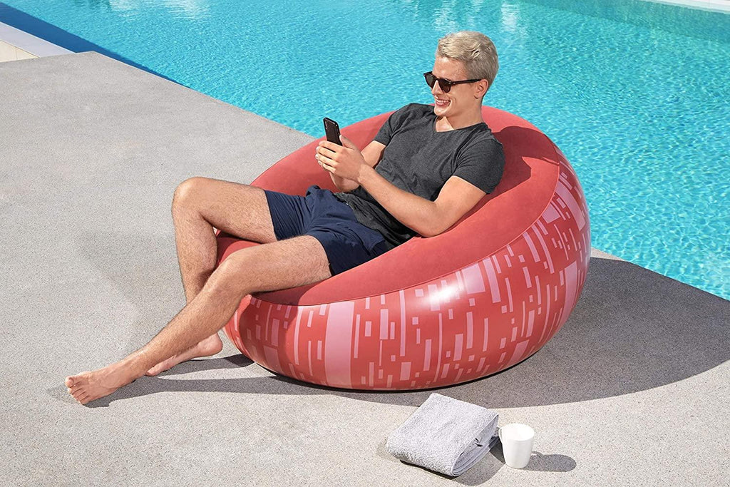 Fauteuil Rond Matelas Gonflable INTEX Pour Piscine - Or Ou Argent