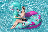 Flottant gonflable à chevaucher (FLAMANT ROSE) - Pop.ma - Flottant géant Maroc piscine et plage bouée